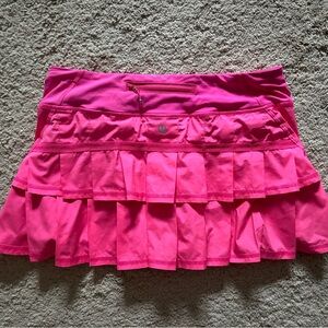 lululemon pace revival pink skirt size 6